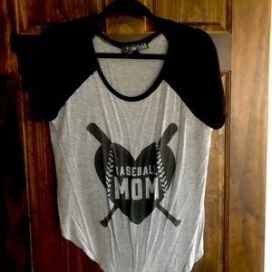 Baseball mom slinky tee